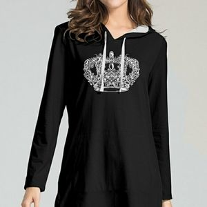Ladies large hoodie.... Crown Detail !!